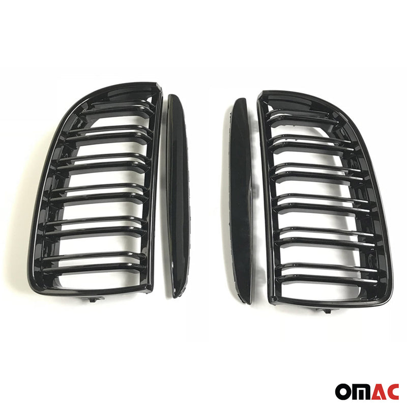 Griglia a doppio rene M4, nera lucida, per BMW Serie 3 E90 Limousine 2004-2008
