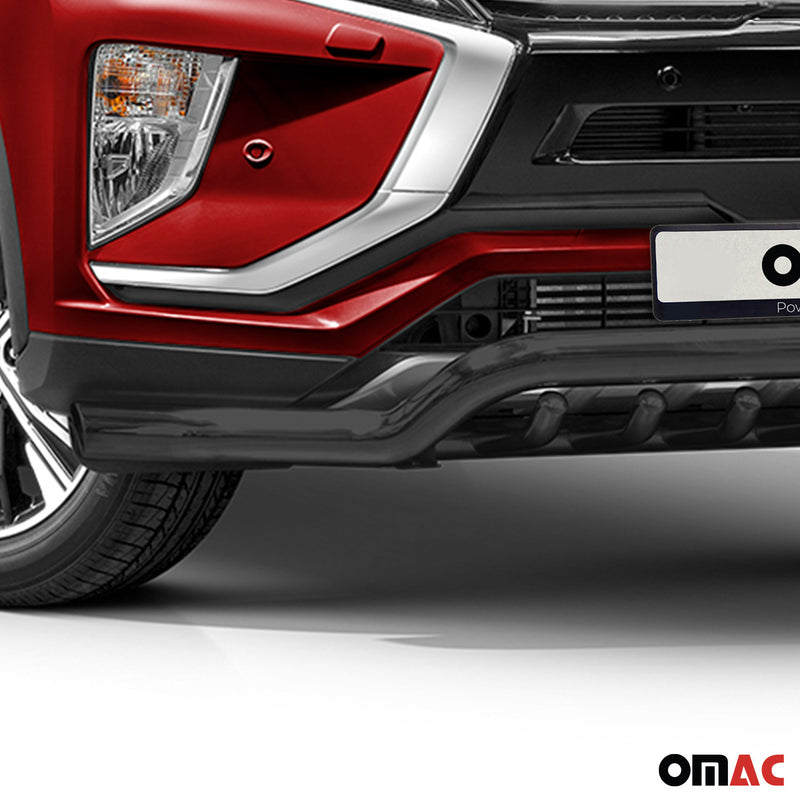 Barra di protezione anteriore per Mitsubishi Eclipse Cross 2017-22 ABE Nero 