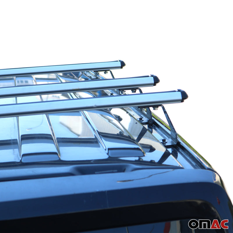 Dachträger Gepäckträger Relingträger für Nissan NV200 2010-2025 Alu Grau 3x
