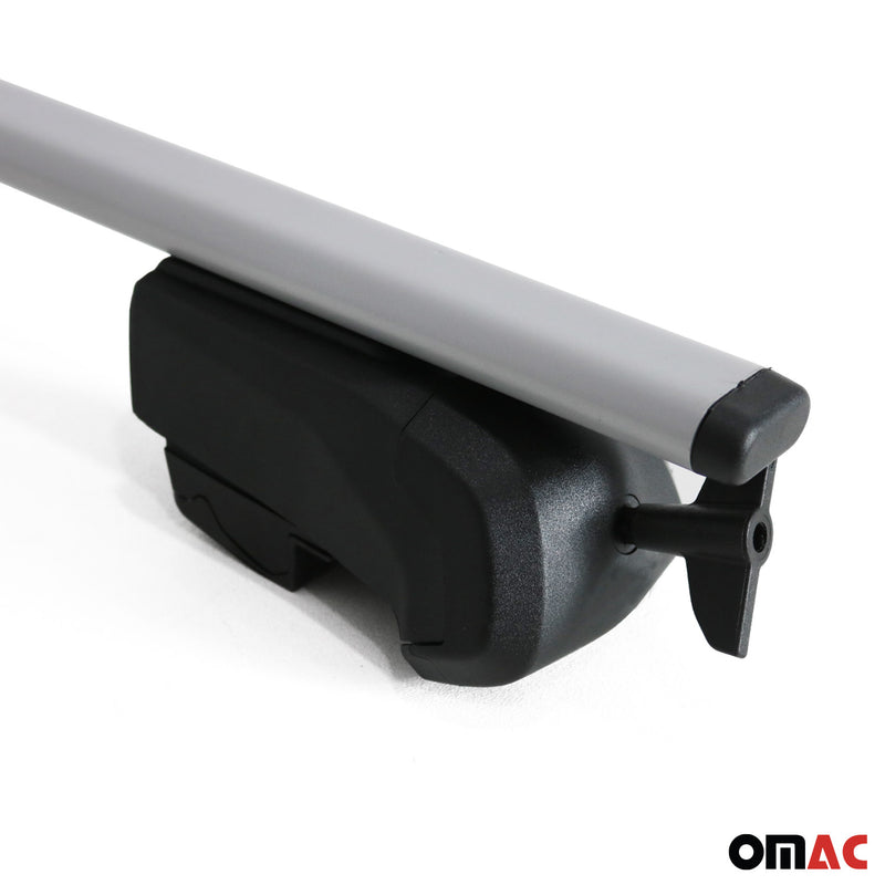 Portapacchi da tetto per Opel Mokka/Mokka X 2012-2019 ABE Alu Silver 2x