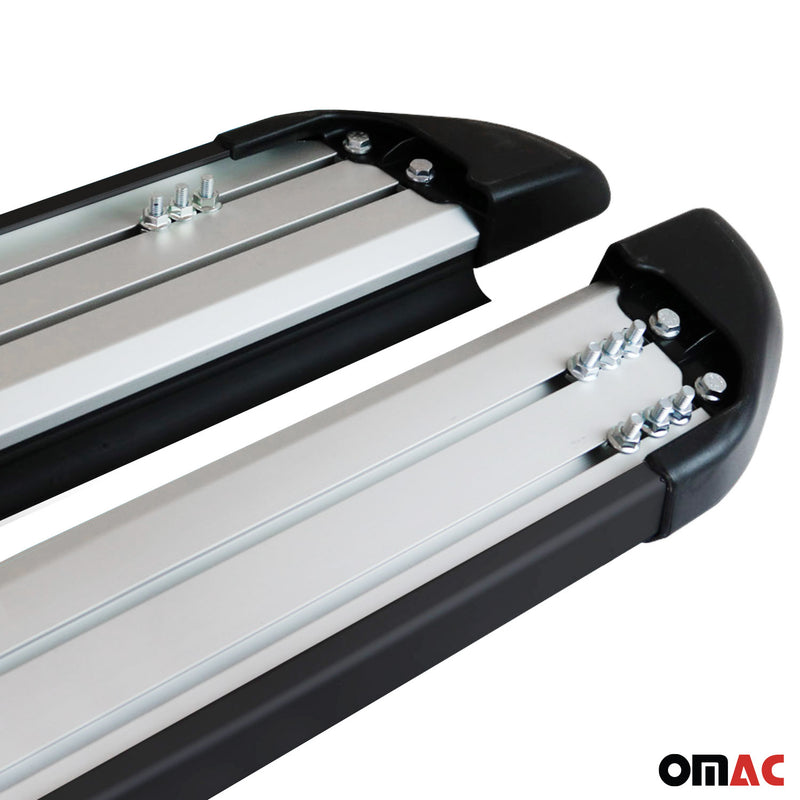 Pedane laterali per Fiat Freemont 2011-2016 alluminio nero 2 pezzi