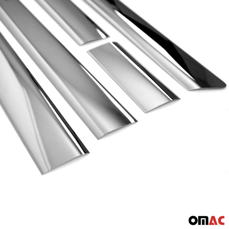 Protezione per porta laterale con striscia in acciaio inox scuro per VW Multivan T5 2003-2015 L1 5 pezzi