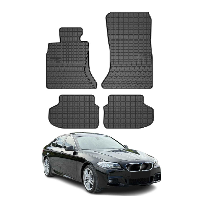 2010-2013 BMW 5er Limo Touring F10 F11 Fußmatten Gummi Schwarz 4 tlg
