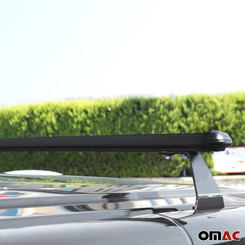 Portapacchi da tetto per Volkswagen Transporter T7 2024-2025 Nero Alu 2 pezzi