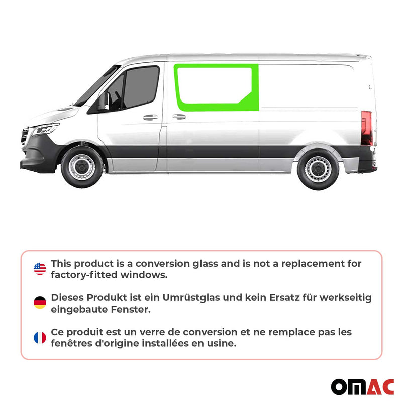 Finestrino laterale per Mercedes Sprinter W906 2006-2018 Porta scorrevole sinistra L2 L3 L4