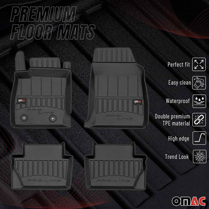 Tappetini Ford Ecosport 2014-2024 TPE Nero 4 pezzi