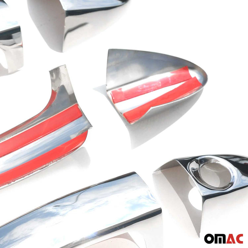 Copri maniglia porta, copri maniglia porta per Ford B-Max 2012-2019, acciaio inox argento, 8 pezzi