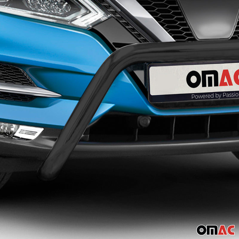 Protezione anteriore per Nissan Qashqai 2017-2021 con ABE acciaio nero 