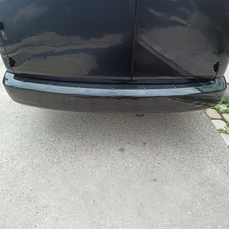 Protezione paraurti per soglia di carico per VW Caddy 2003-2015 acrilico nero 1 pezzo 