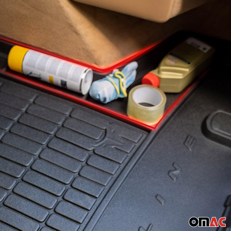 Set di tappetini e vaschette per bagagliaio OMAC per Mercedes GLE V167 2019-2025 in gomma, 5 pezzi
