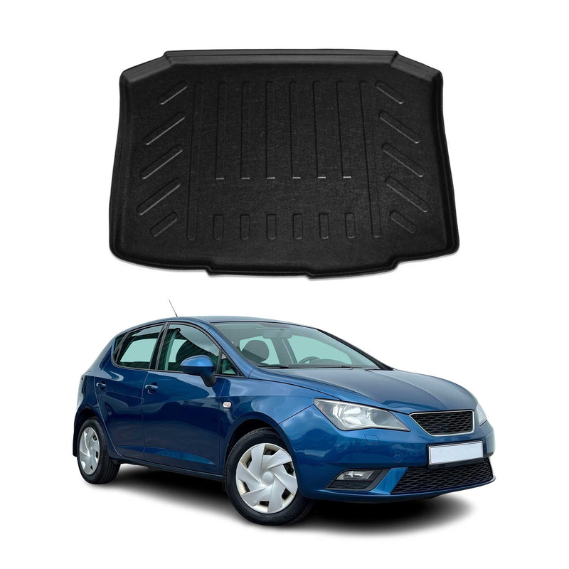 Vasca baule per Seat Ibiza 2009-2017 5 porte in gomma TPE nera