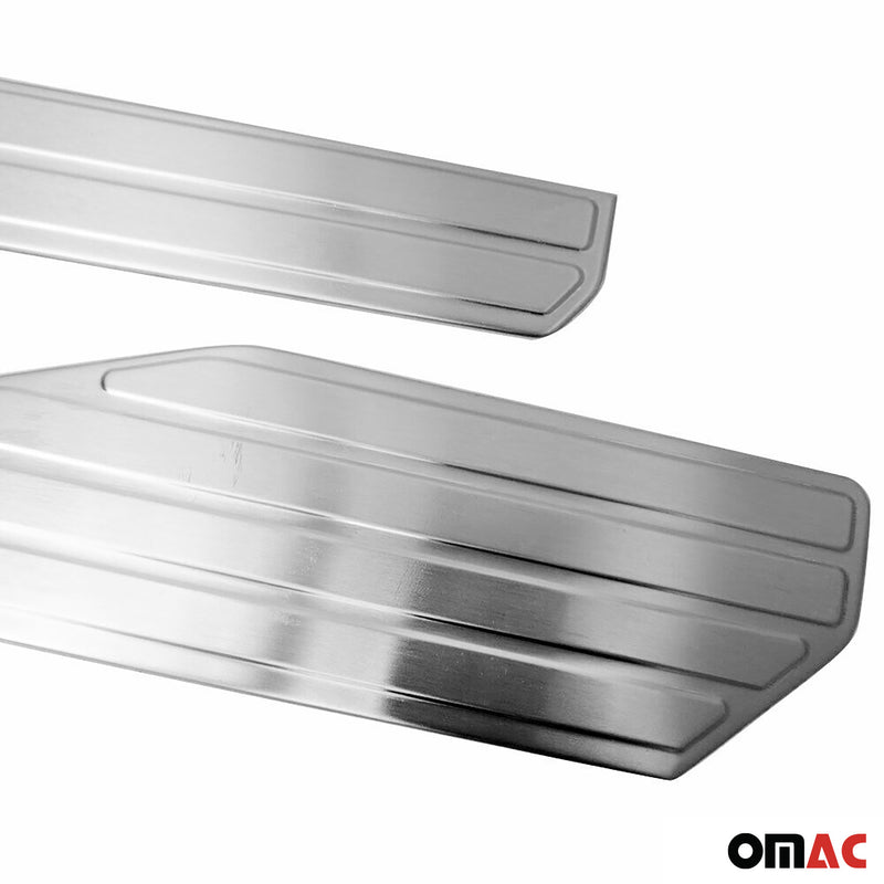 Soglie delle portiere per VW Amarok 2010-2025 Wolf Special in acciaio inox 