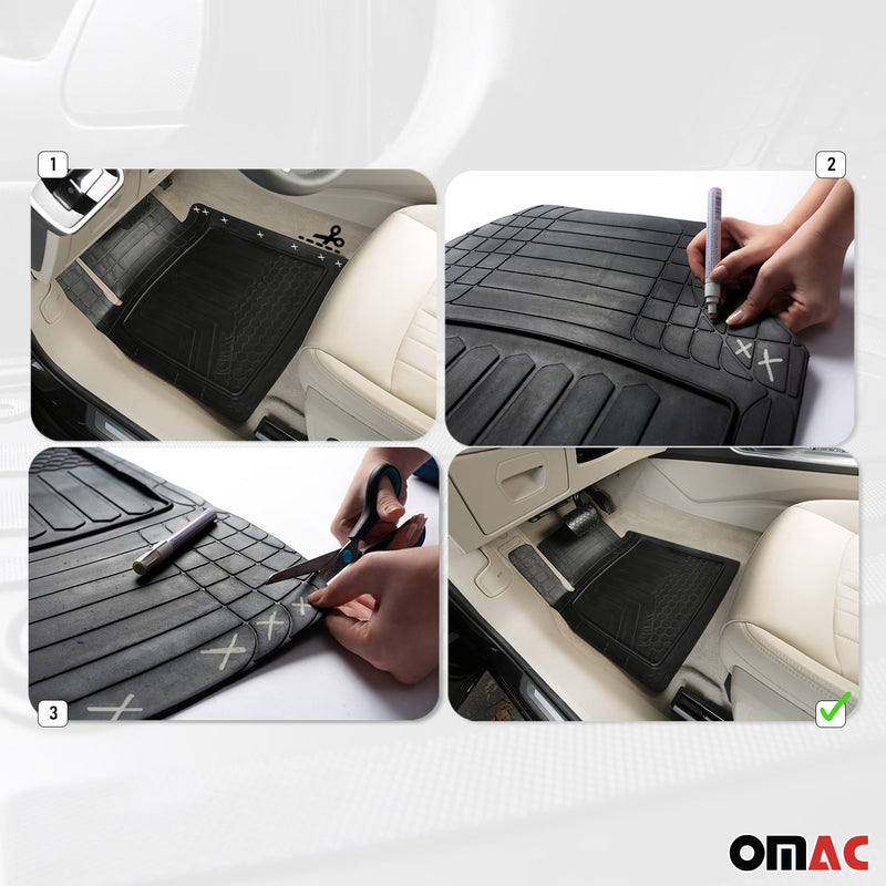 Tappetini su misura in gomma neri per Opel Antara Mokka, 5 pezzi.