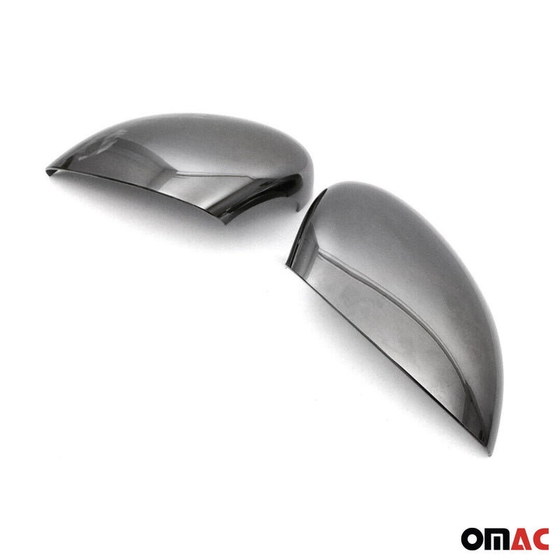 Calotte specchietti retrovisori per Ford Fiesta / B-Max 2008-2017 ABS cromato scuro