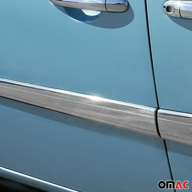 Striscia di protezione per portiera laterale, strisce per portiera, strisce di protezione per portiera per Renault Kangoo 2008-2011 Cromate 4x