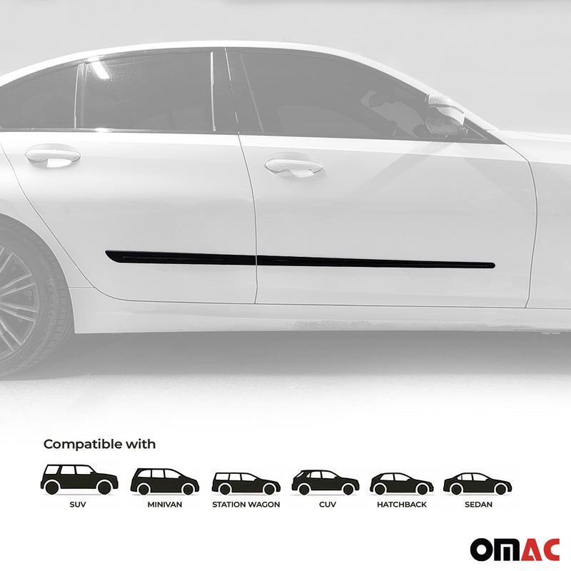 Seitentürleiste Türleisten Türschutzleisten für BMW 1er F20 F40 ABS Chrom Matt
