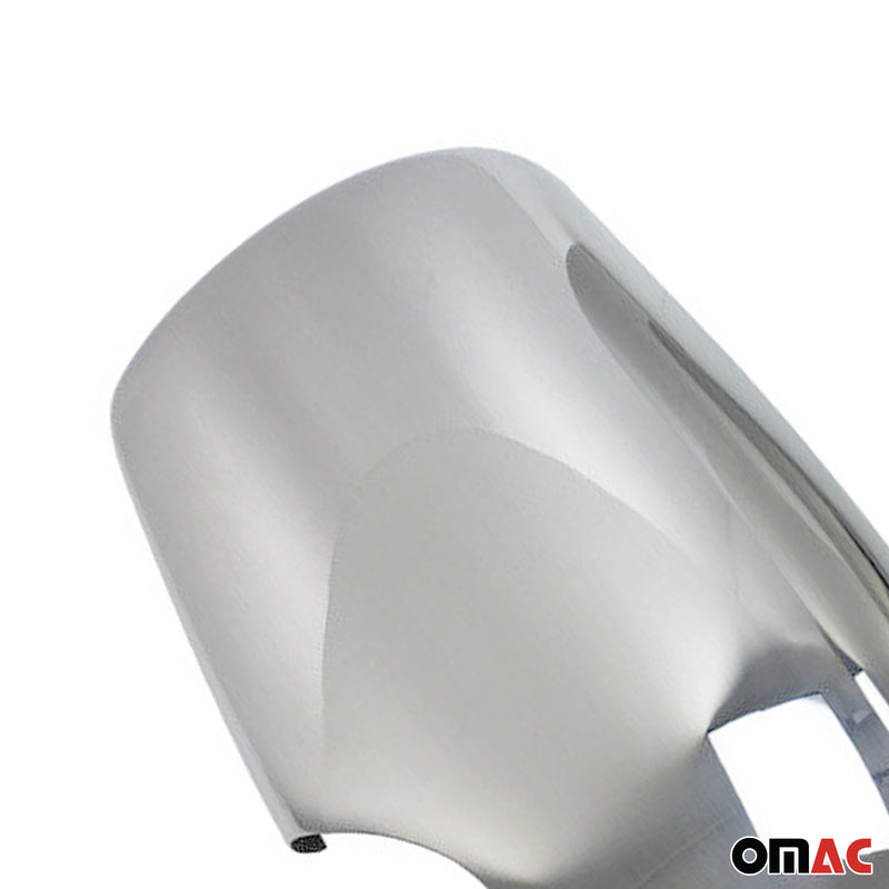 Calotte specchietti retrovisori per Ford Transit 2000-2012 ABS cromato argento 2 pezzi