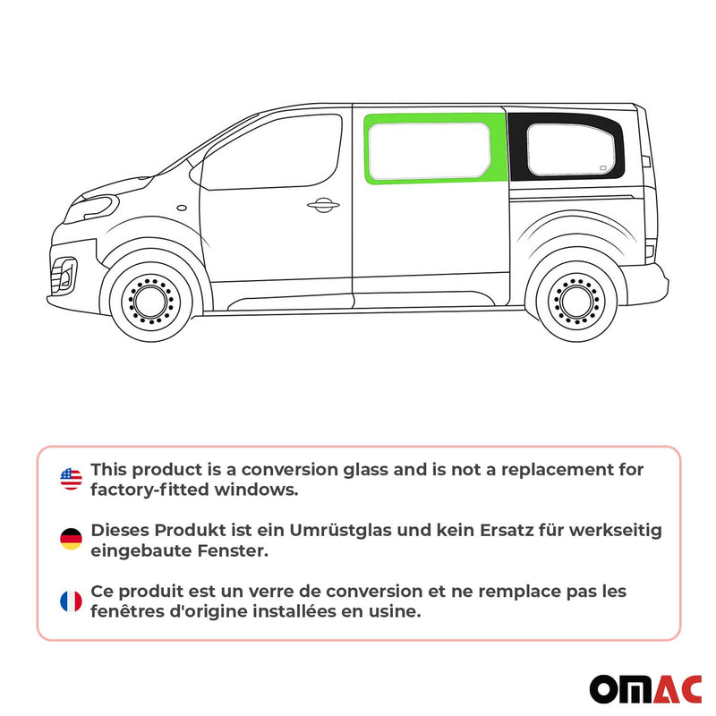 Seitenfenster Auto Fenster für Citroen Jumpy 2017-2025 Links Auto L2 L3