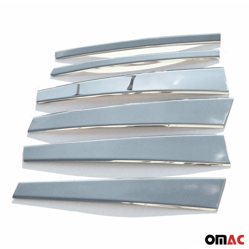 Rivestimento montante porta montante B montante C per BMW Serie 5 E34 1989-1995 Argento cromato 6x