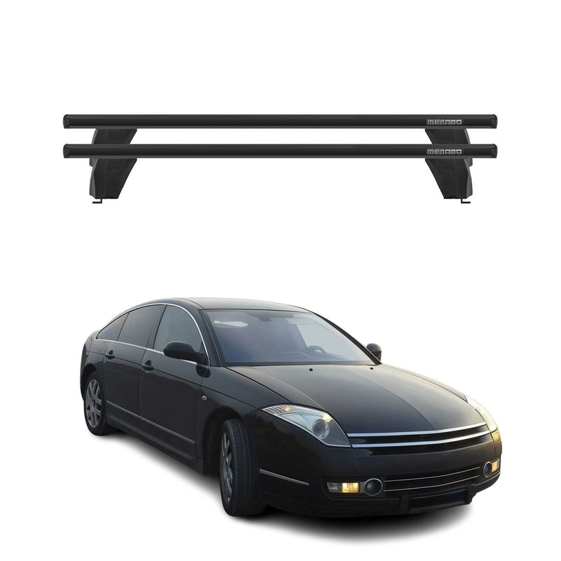 Barre trasversali portapacchi Menabo per Citroen C6 2005-2012 ABE alluminio nero