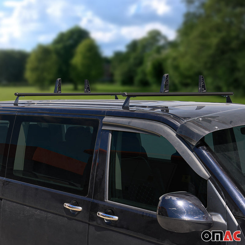 Set di 2 barre portatutto + portascala per VW T5 Transporter Caravelle 2003-2015
