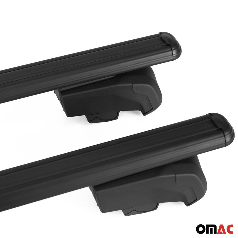 Portapacchi da tetto per Honda CR-V 2019-2023 ABE alluminio nero 2x