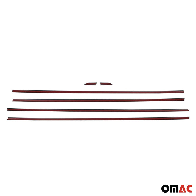 Listelli decorativi per finestrini per Chevrolet Cruze hatchback dal 2011 in acciaio inox, 6 pezzi 