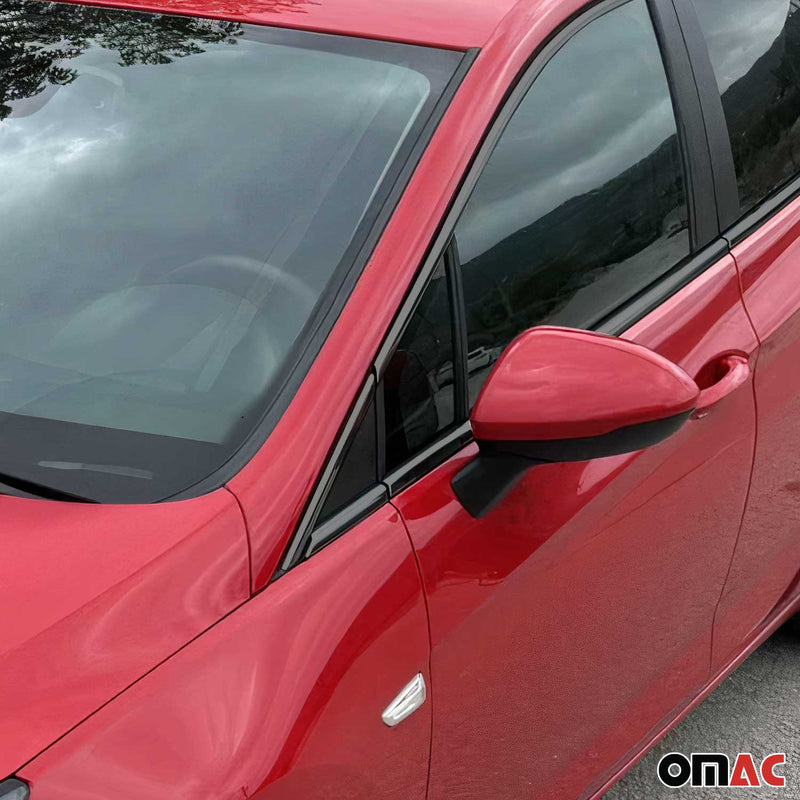 Listelli decorativi per finestrini Opel Astra K hatchback in acciaio inox scuro, 16 pezzi 