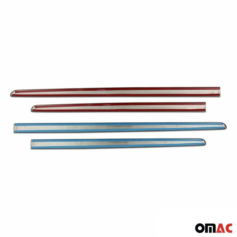 Striscia di protezione per portiera laterale per VW Caddy 2015-2020 cromata scura 4x