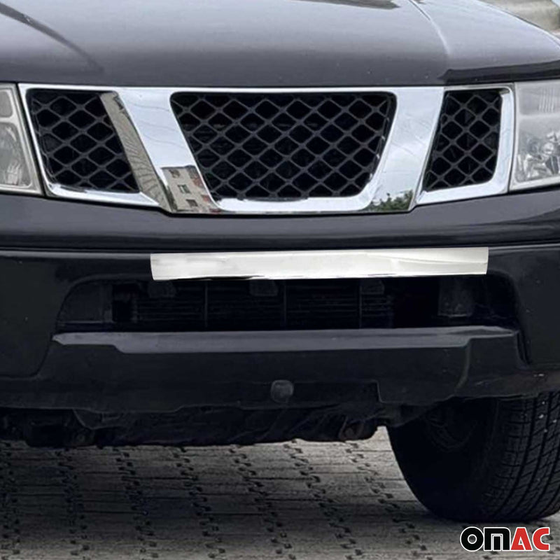 Strisce griglia per Nissan Navara 2005-2015 in acciaio inox argento 
