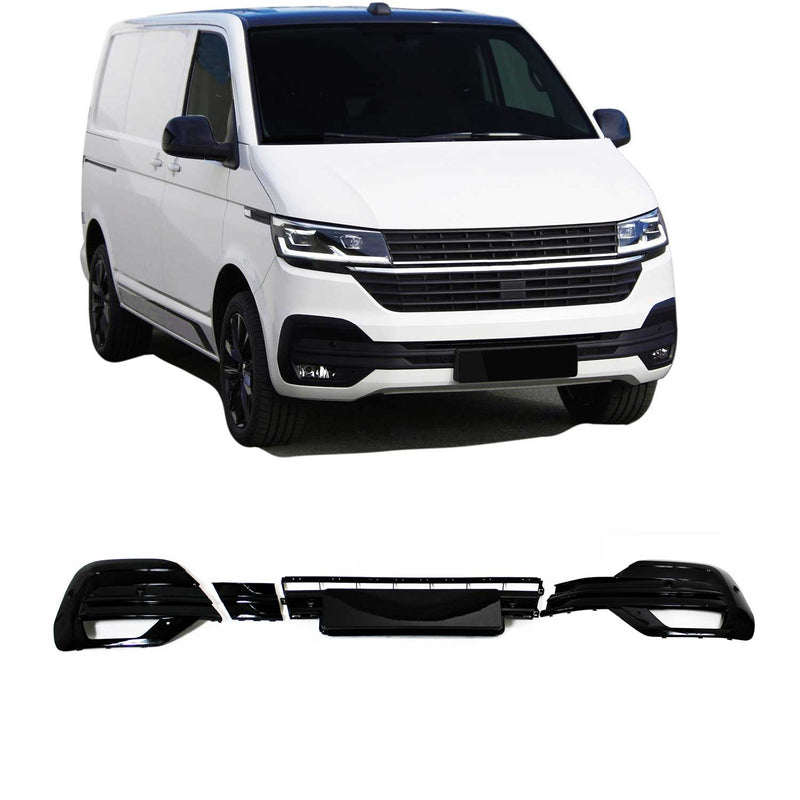 Inserto paraurti JOM fendinebbia per VW T6.1 2019-2025 Nero