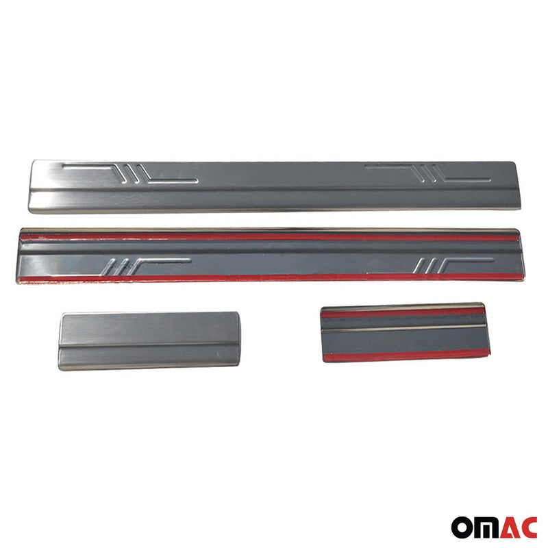 Einstiegsleisten Türschweller für Ford C-Max 2007-2010 Edelstahl Silber 4tlg