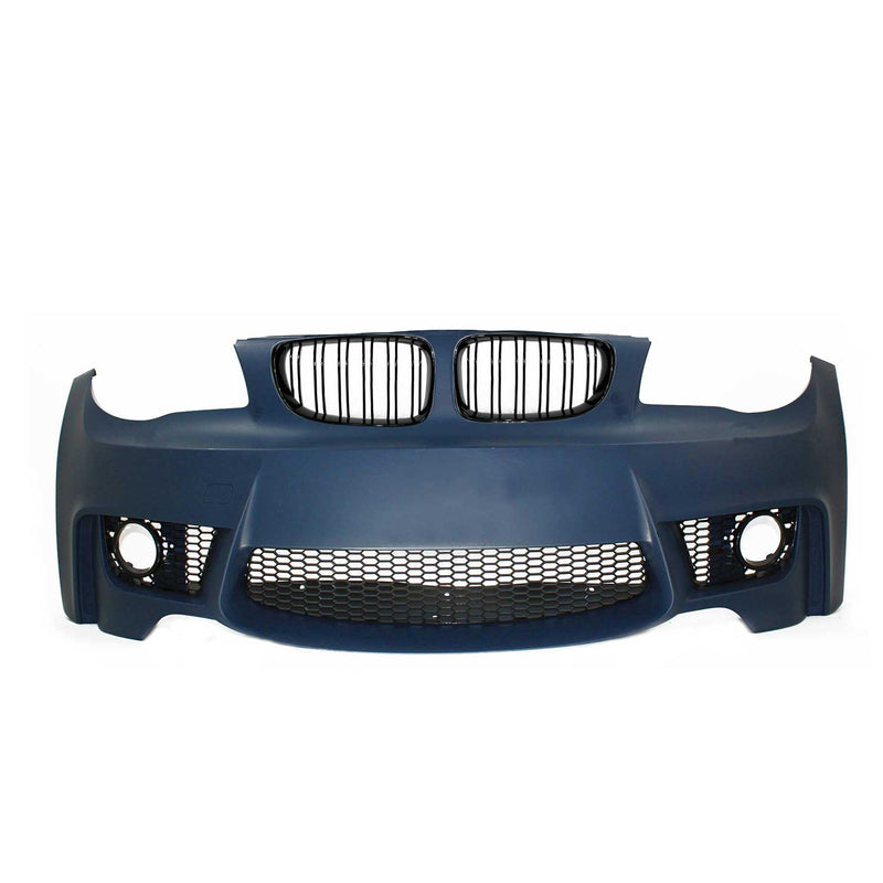 Paraurti anteriore JOM per BMW E81/E82/E87/E88 2004-2013 Griglia a doppia costola nera