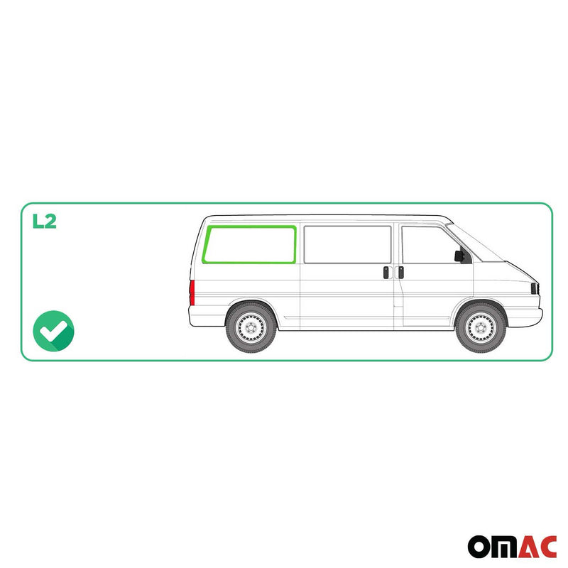 Vetro di sicurezza per finestrino laterale per VW T4 Transporter 1990-2003 Posteriore Destro L2