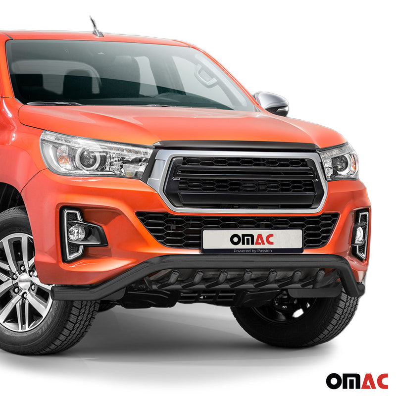 Protezione anteriore per Toyota Hilux 2018-2022 con ABE acciaio nero