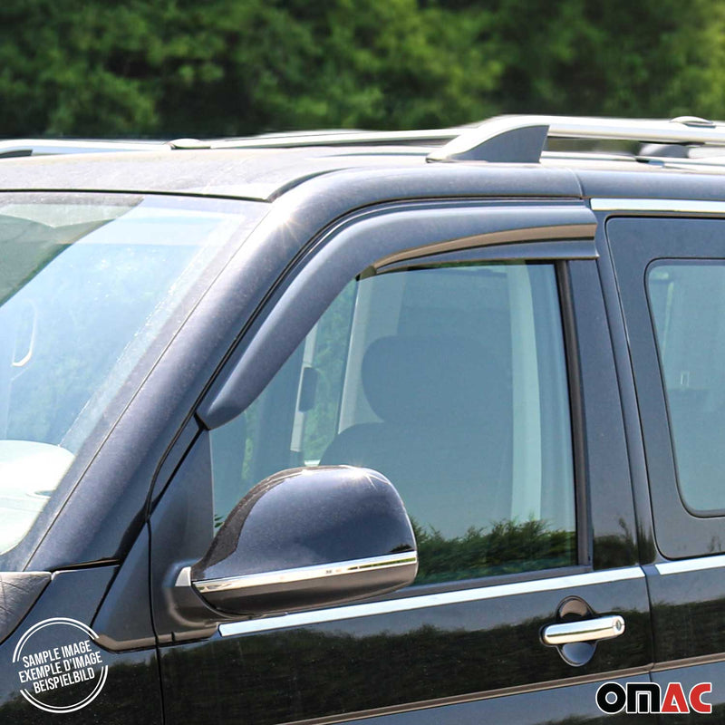 Deflettore antivento e antipioggia per Mercedes Vito W447 2014-2025 Nero 2x