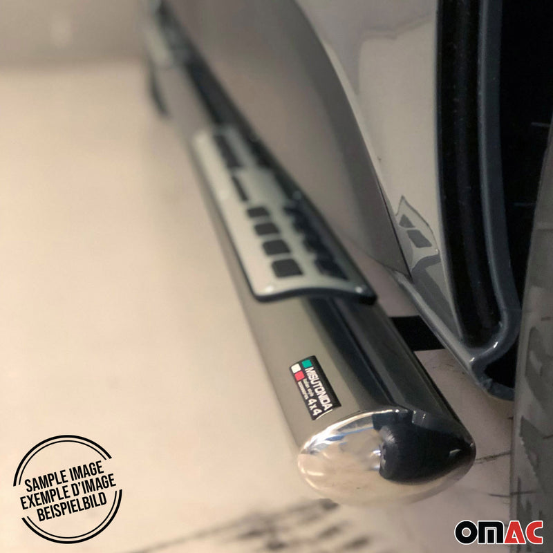 Minigonne laterali in acciaio inox per Opel Mokka 2012-2016 Argento