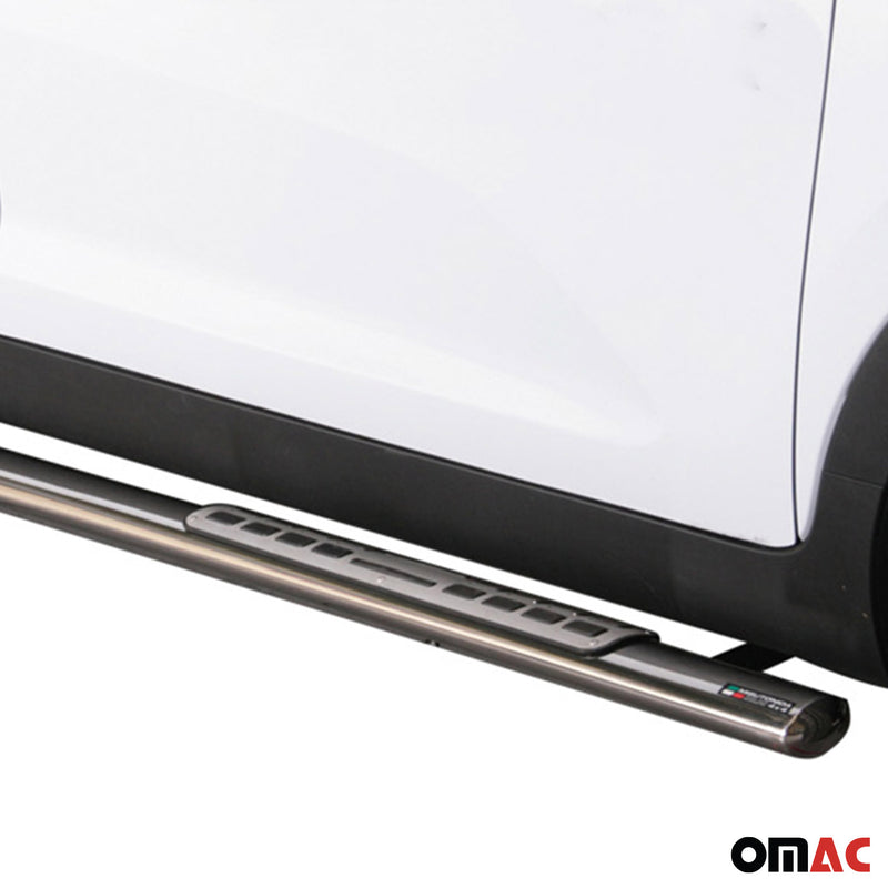 Minigonne laterali in acciaio inossidabile per Kia Sportage 2010-2015 Argento