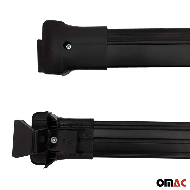 Portapacchi da tetto per Dacia Duster 2014-2018, railing, alluminio, nero