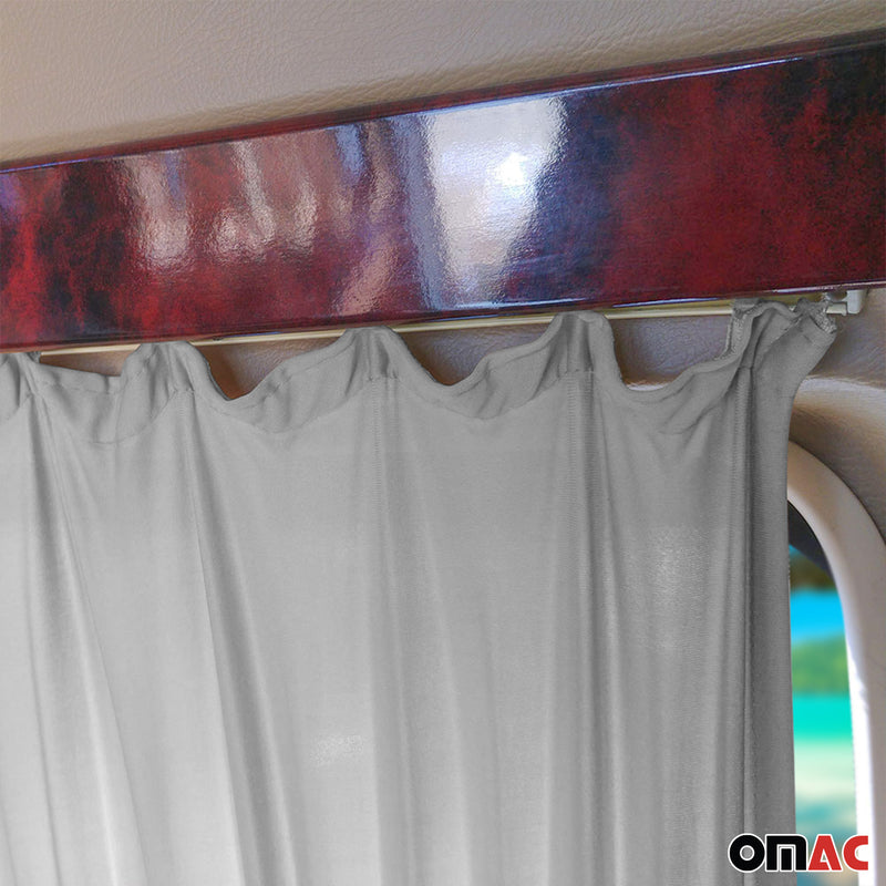Tendine parasole REALIZZATE per Fiat Ducato 2006-2025 Porta posteriore doppia corta Grigio 6x