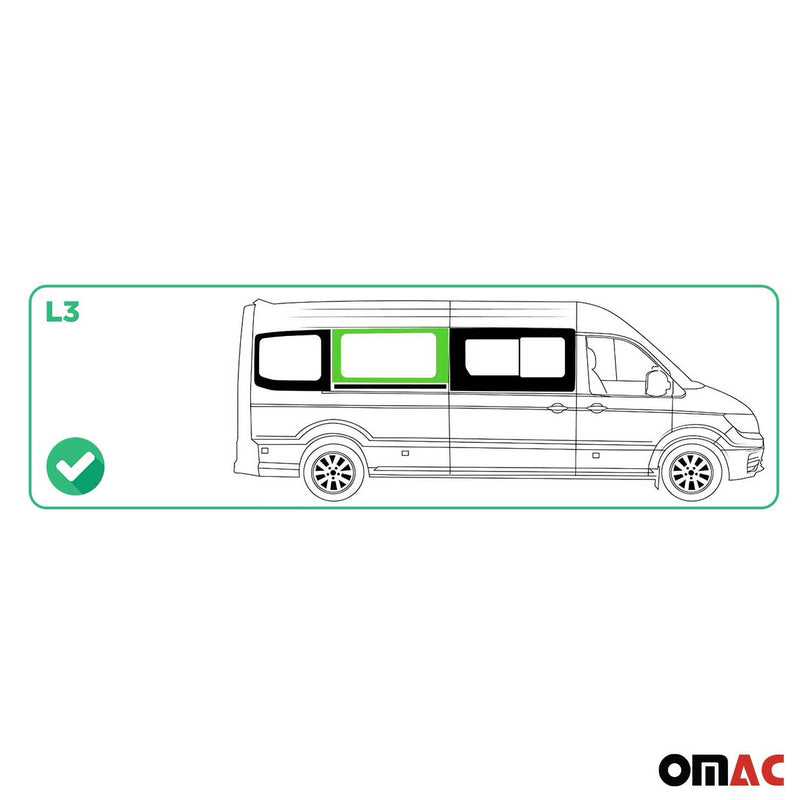 Finestrino laterale per auto per VW Crafter 2017-2025 porta scorrevole destra L3