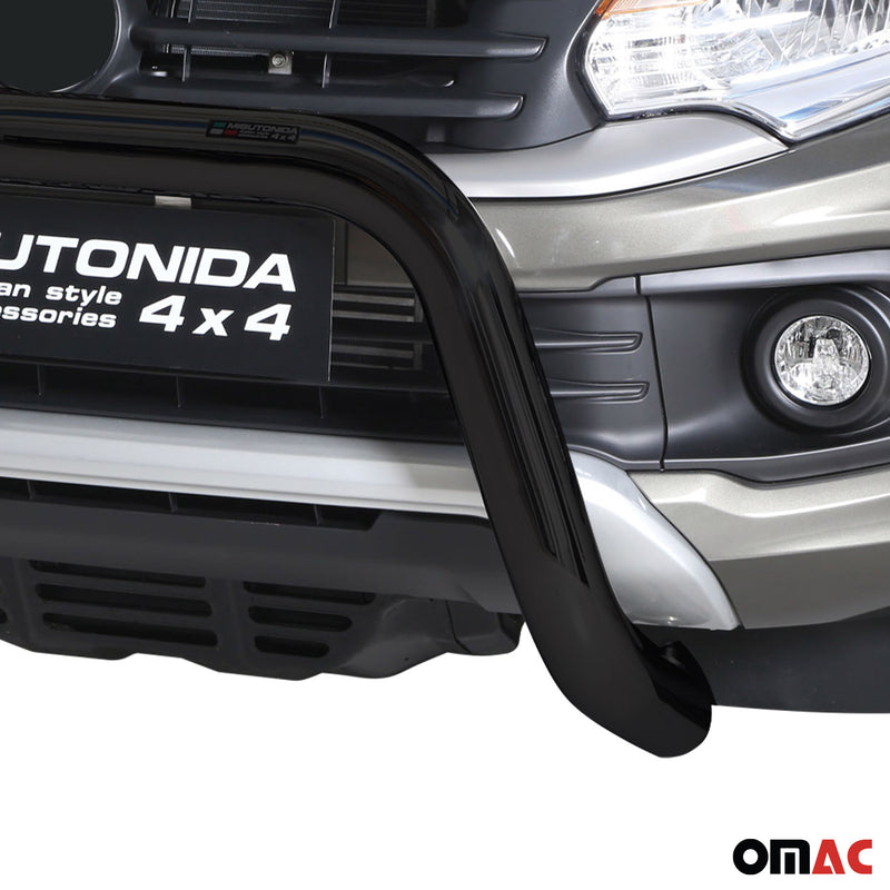 Barra di protezione anteriore per Fiat Fullback 2016-2019 ø76mm acciaio nero 