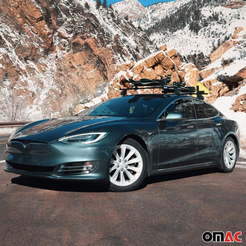 Barre portatutto Menabo per Tesla Model S 100D 2012-2017 ABE grigio alluminio