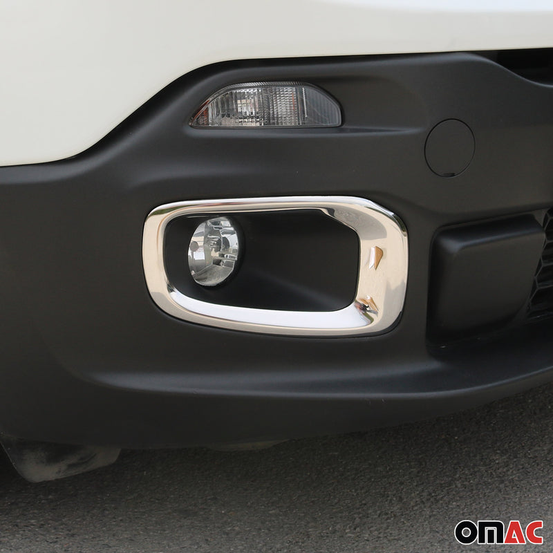 Cornice per fendinebbia per Jeep Renegade 2014-2019 in acciaio inox 2x 