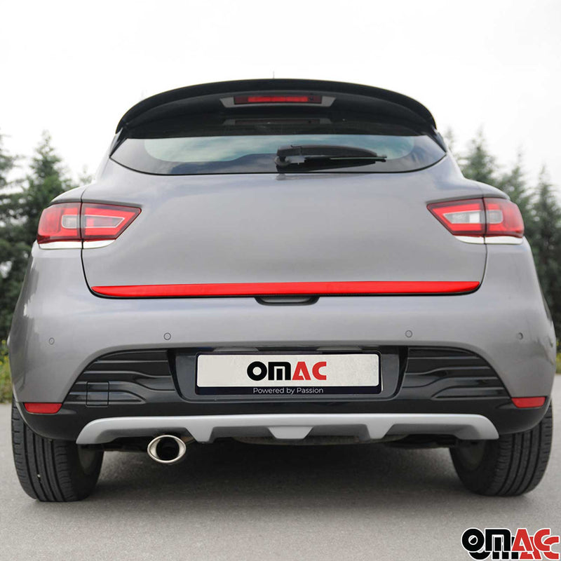 Modanatura del portellone posteriore per Renault Clio 2012-2019 in acciaio inox rosso 1 pezzo
