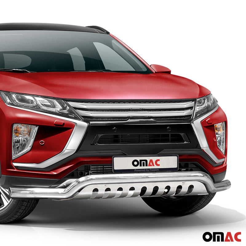 Protezione barra anteriore per Mitsubishi Eclipse Cross 2017-2022 ABE Silver 