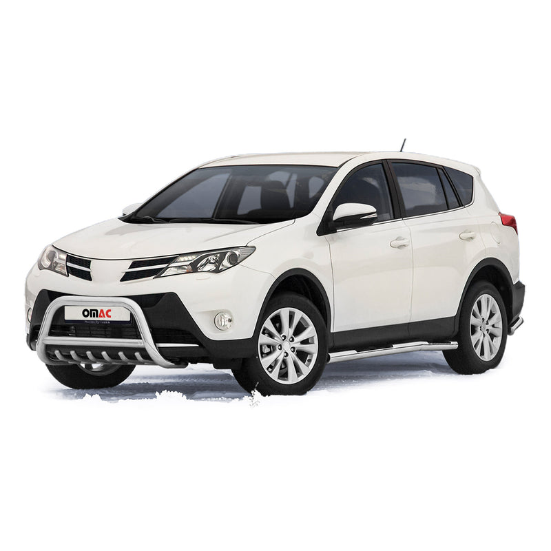 Protezione anteriore per Toyota RAV4 2013-2015 con ABE acciaio argento