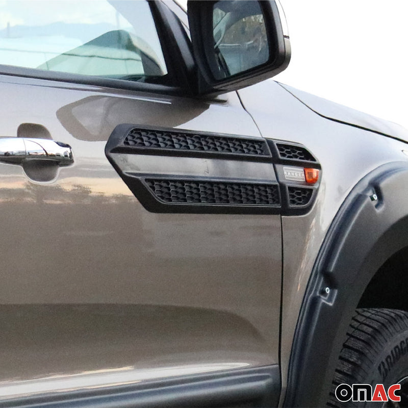 Listello decorativo per porta laterale per Ford Ranger T6 XLT FL 2015-2022 ABS Nero