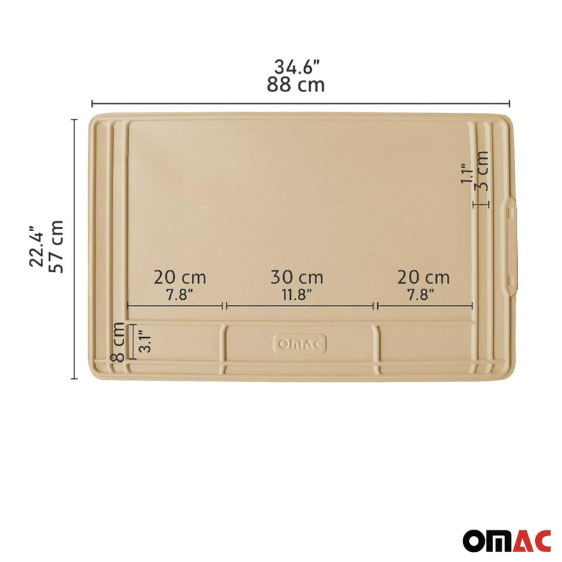 Tappetino di protezione dall'acqua per lavello, protezione angoli mobile base, TPE beige