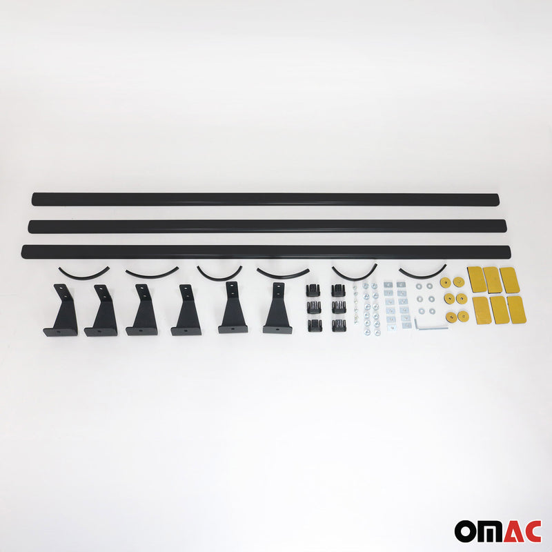 Base portapacchi per Range Rover Vogue L322 2002-2012, alluminio nero, 3 pezzi